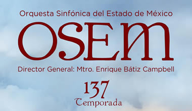 Melani Mestre, un dels protagonistes de la 137 temporada de l’Orquestra Simfónica Estat de Mèxic