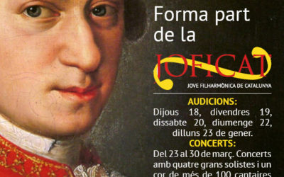 OPORTUNITAT PER FORMAR PART DE LA JOFICAT.